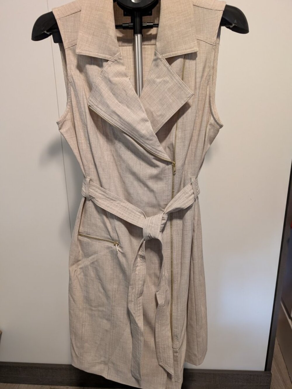 Sharagano Sleeveless Asymmetrical Zip Dress - 12